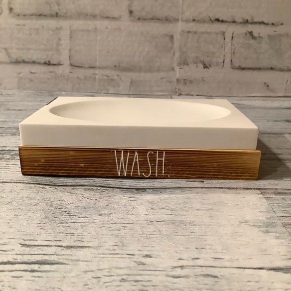 Rae Dunn Rectangular Wood Soap Tray - Picture 1 of 5